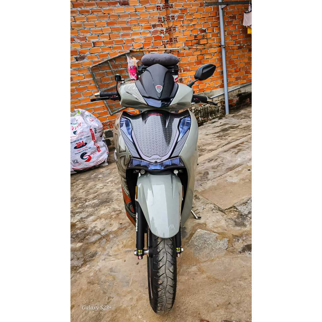 Full PPF xám khói nhạt chi tiết SH 125 150 160 350 năm 2024. Đồng hồ, chóa đèn, xi nhan, đèn hậu, định vị