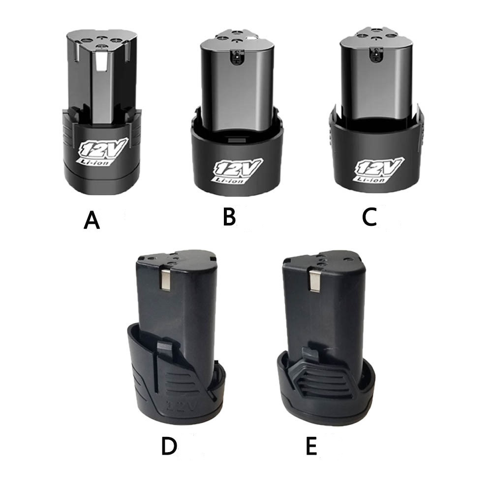 Vỏ pin dự phòng thay thế cho pin máy khoan 12V các loại 3 chân tam giác A B C D E