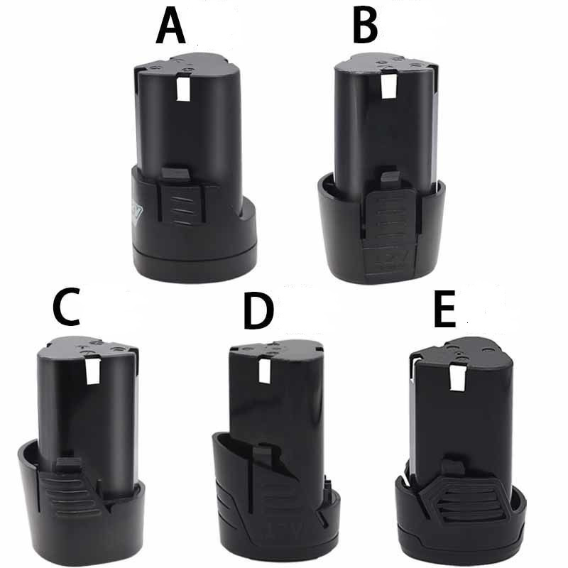 Vỏ pin dự phòng thay thế cho pin máy khoan 12V các loại 3 chân tam giác A B C D E