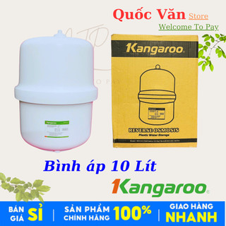 Bình Áp Nhựa 10 Lít Kangaroo - Chính Hãng 100% - [Tặng kèm van bình áp ]