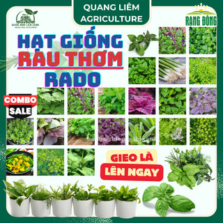 Hạt Giống Rau Thơm RADO Dễ Trồng Và Chăm Sóc, Mọc Quanh Năm - Hạt giống Rau Củ Quả Rạng Đông