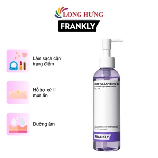 Dầu tẩy trang Frankly Deep Cleansing Oil giúp làm sạch mụn ẩn và mụn đầu đen (200ml)