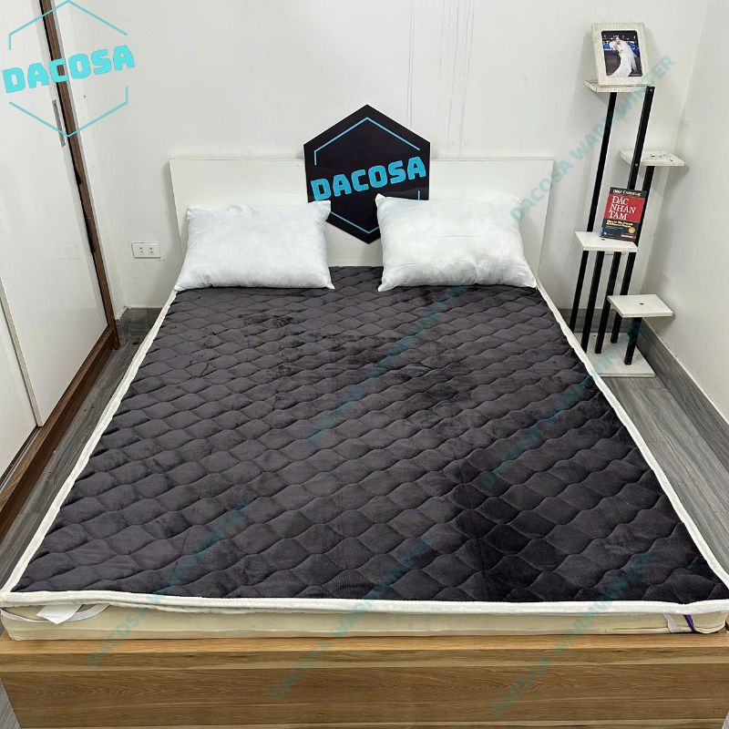 Thảm trải giường lông cừu Yuki nỉ nhung Màu Xu Hướng 2024, thảm nỉ nhung đa năng 3 lớp-Đủ Kích Thước