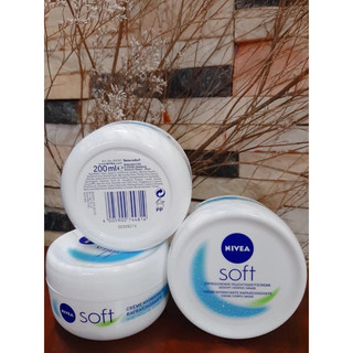 Kem Dưỡng Ẩm NIVEA Soft Cho Cả Da Mặt Và Toàn Thân Dưỡng Da Mềm Mịn 200ml