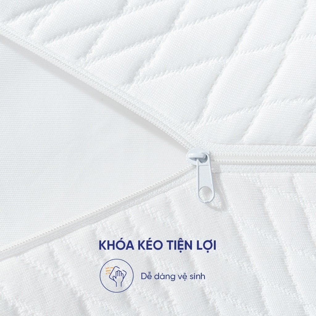 Ảnh Combo 2 gối ngủ Goodnight Nori 1.0, Gối foam kích thước 30x60cm, ruột gối công thái học nâng đỡ cổ vai gáy 4