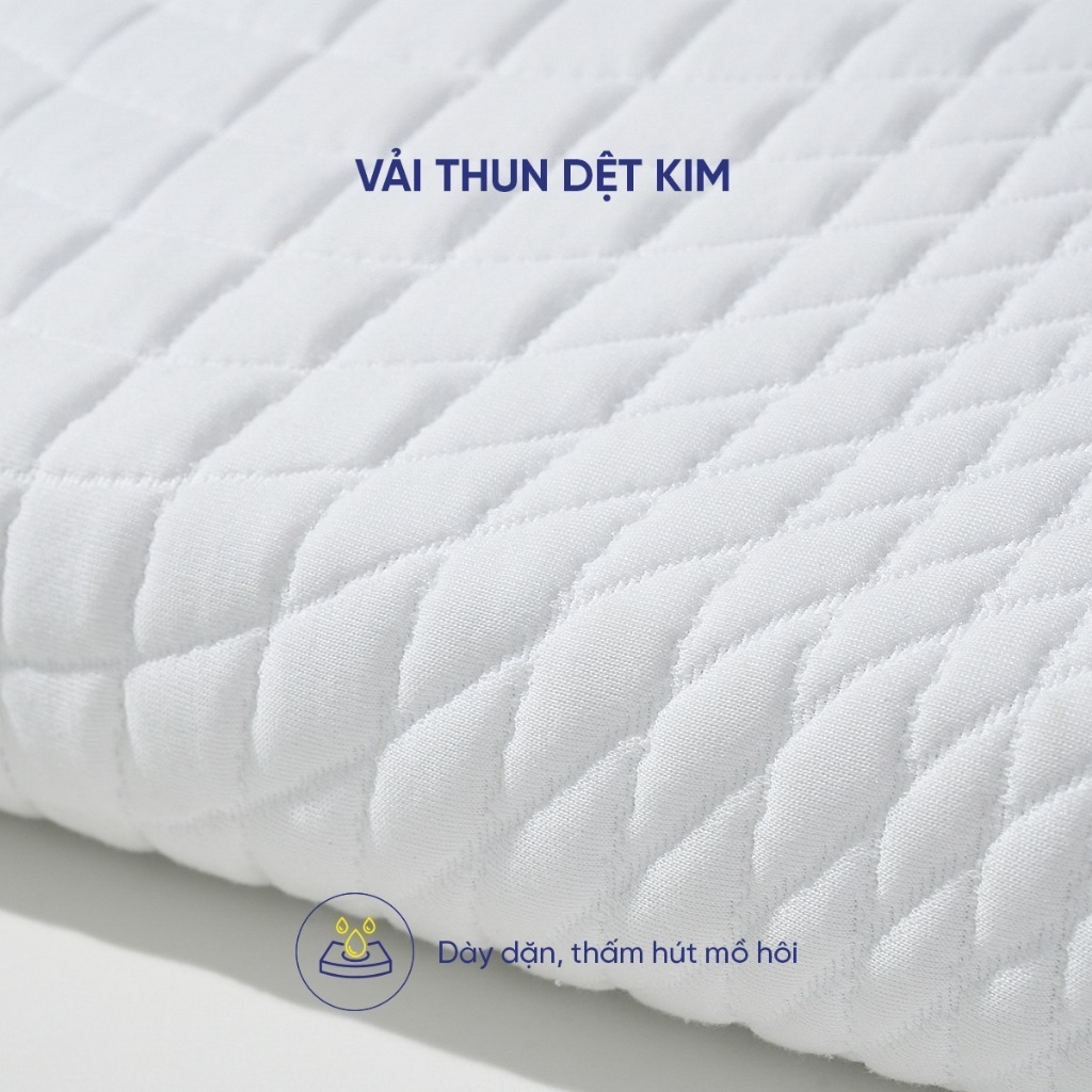 Combo 2 gối ngủ Goodnight Nori 1.0, Gối foam kích thước 30x60cm, ruột gối công thái học