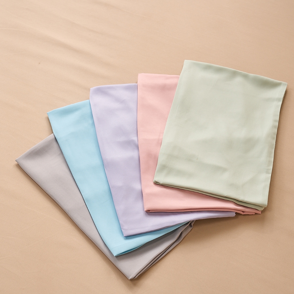 Combo Ruột gối nằm lông vũ nhân tạo Mochi 45x65cm & Vỏ gối lụa tencel Airsilk mềm mịn