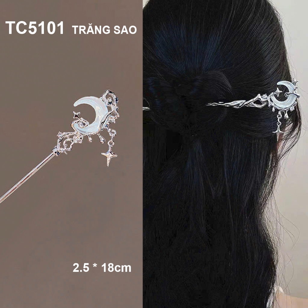 Ảnh GOTI Trâm Cài Tóc Búi Hoa Lá Thanh Lịch Phong Cách Cổ Trang, Hiện Đại Dành Cho Nữ TC5099 4