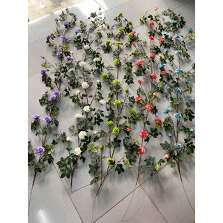 Dây hồng bạch trà gai leo cao cấp bền đẹp- Hoa lụa decor