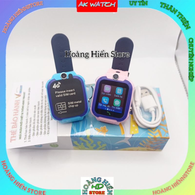 Đồng hồ thông minh ViSmart C36T, 4G Gọi Video, Sạc nam châm chống nước ...