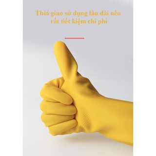 [LẺ ĐÔI  ] Găng tay cao su Sắc Cầu Vồng dài 29cm, găng tay rửa bát rửa chén, găng tay vệ sinh
