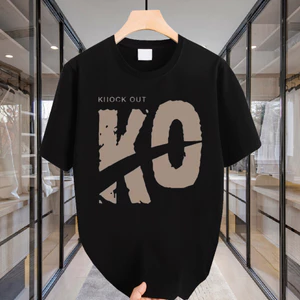 Áo thun nam tay lỡ HappyFamily tay ngắn I'M OK - Áo nam KO Chất vải cotton 100 cao cấp 2 màu Đen Trắng 2 mặt