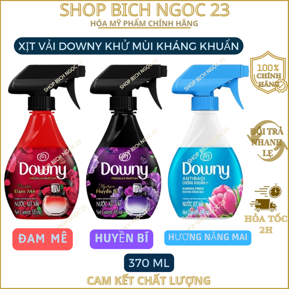 Xịt Vải DOWNY Khử Mùi Và Chống Khuẩn 99.9% Chai 370ML