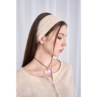 THEKIM Băng đô len thêu logo TK , băng đô turban len cotton nữ tính  A101