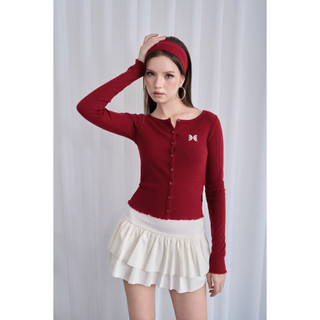 THEKIM Băng đô len thêu logo TK , băng đô turban len cotton nữ tính  A101