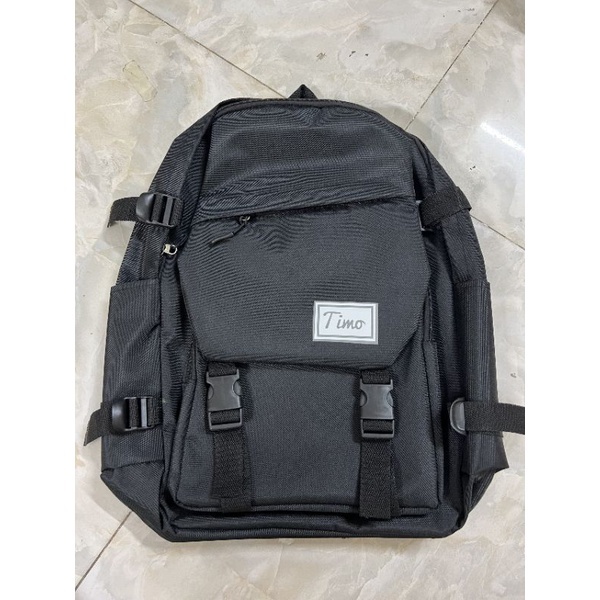 Balo Timo Nam nữ Đeo Vai  đựng laptop 15 inch vải dù mịn cao cấp bền đẹp đi chơi đi học thoải mái Bag balod i