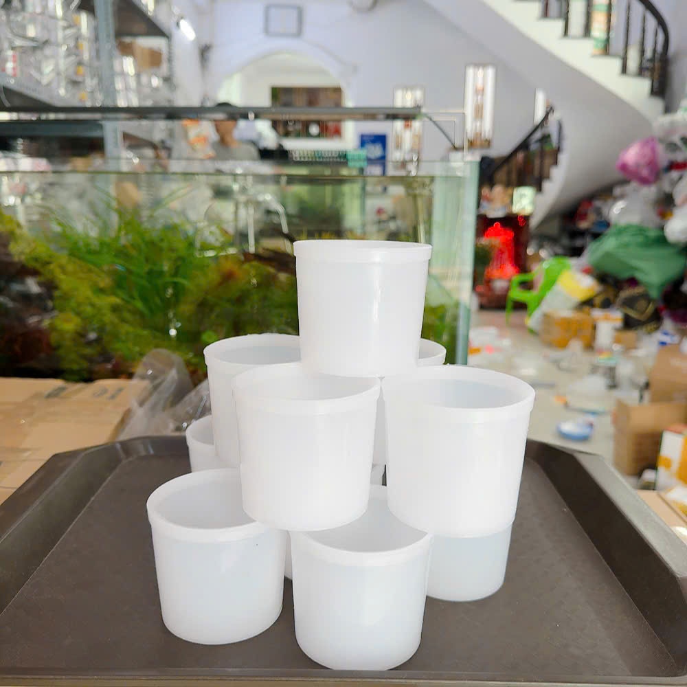 Combo 5 - 10 Chung, ly, cốc bằng nhựa đủ kích thước làm đá, đổ rau câu, bánh flan,.. - dụng cụ làm đá, chung làm đá