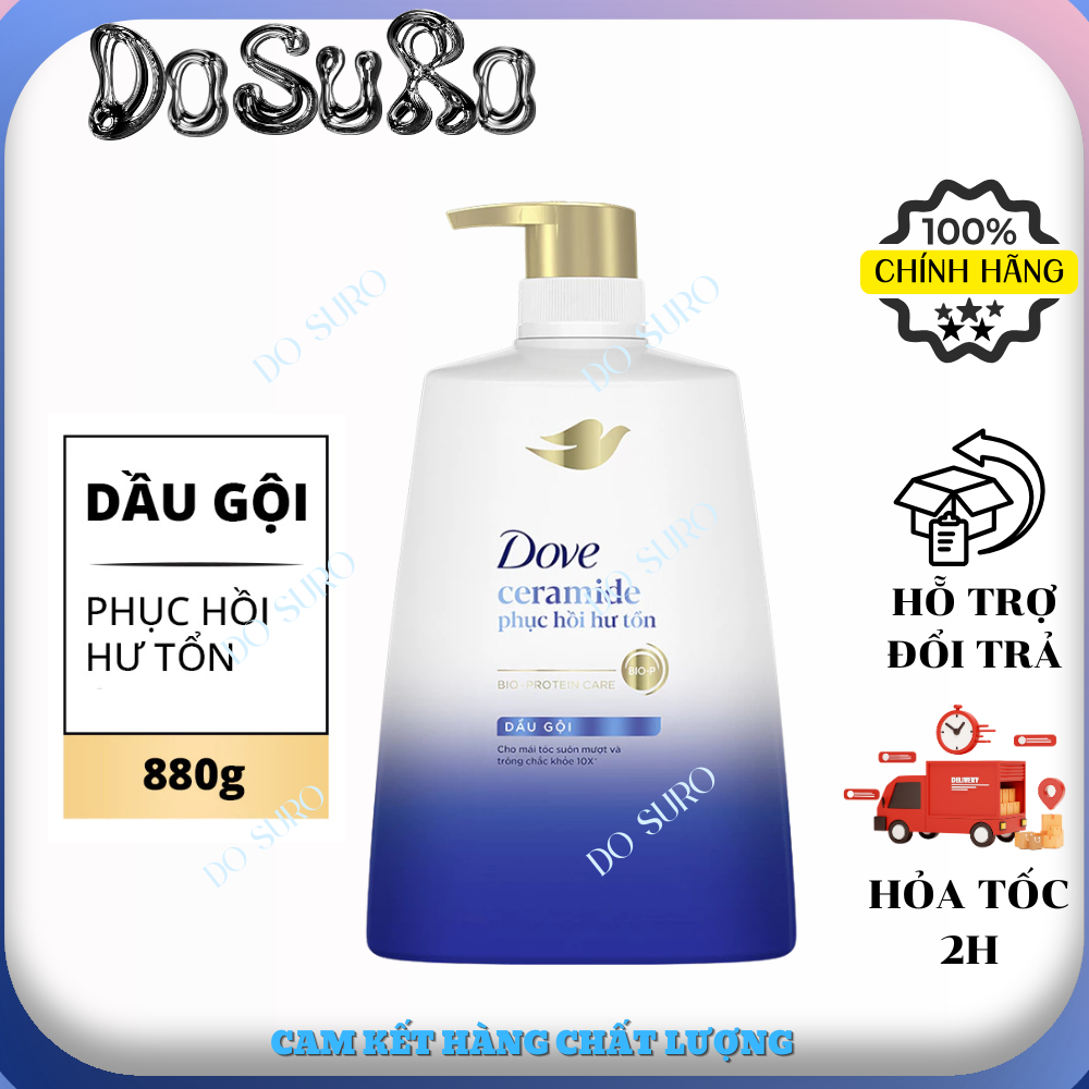 Dầu gội Dove phục hồi hư tổn , ngăn gãy rung 850g