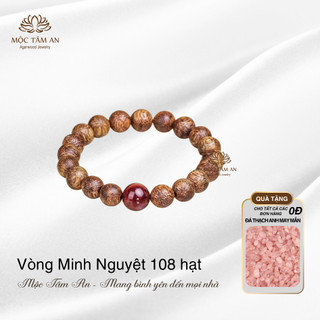 Vòng trầm hương Bảo Mệnh Trầm Mộc Tâm An may mắn, bình an, tài lộc