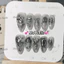 Nail Box thiết kế sexy cá tính tráng gương bạc vân đen M17 Mơ Nails