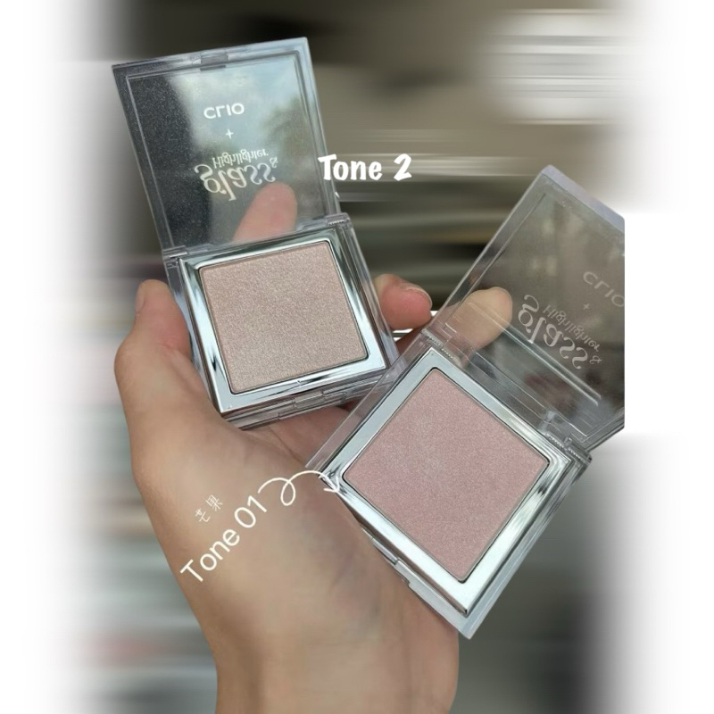 Phấn bắt sáng Glass Highlighter Clio nhũ nhiều, siêu sáng, phiên bản giới hạn.