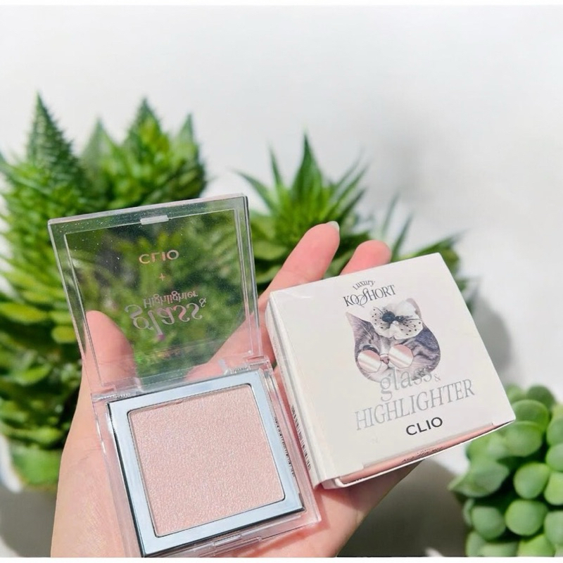 Phấn bắt sáng Glass Highlighter Clio nhũ nhiều, siêu sáng, phiên bản giới hạn.