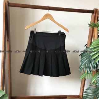 CHÂN VÁY BẦU NGẮN XẾP LY, MẶC CẢ BẦU NHỎ - BẦU TO VÀ SAU SINH
