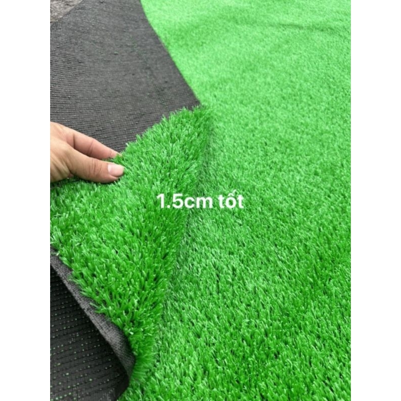 Thảm cỏ nhân tạo 1.5cm xanh non, Combo 10m²(2 * 5m) - trải sàn và dán tường, sân khấu, sự kiện