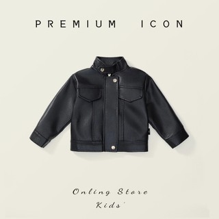 𝐀𝐩𝐫𝐢𝐥 𝐛𝐞́𝐛𝐞́ - Premium icon Tổng hợp Áo khoác da cao cấp màu đen cá tính cho bé gái mùa thu đông