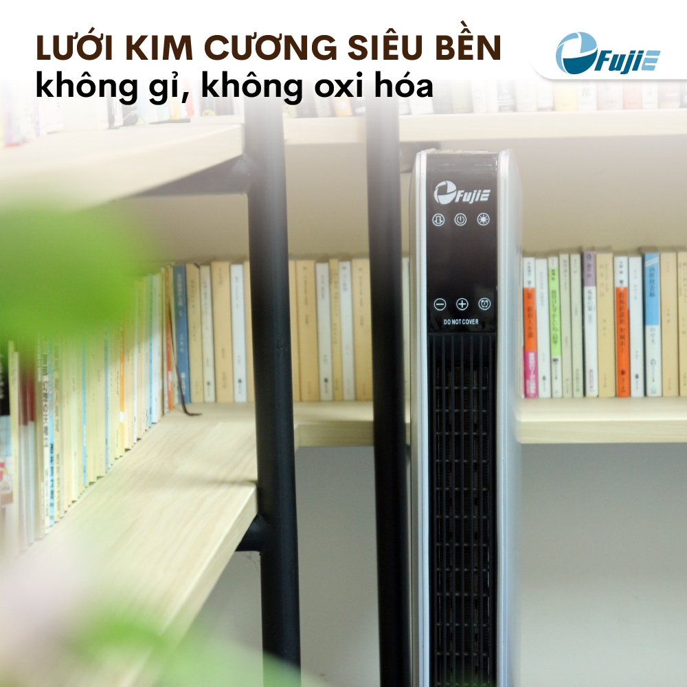 Quạt sưởi FujiE CH-2200 gốm Ceramic,không đốt oxi, tự ngắt khi quá nhiệt, nghiêng đổ, điều khiển từ xa,bảo hành 12 tháng