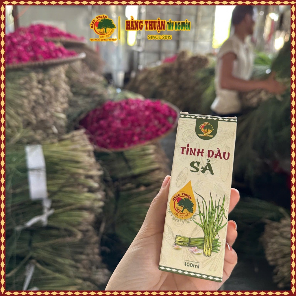 Tinh Dầu Sả Nguyên Chất 100ml Hằng Thuận Tây Nguyên