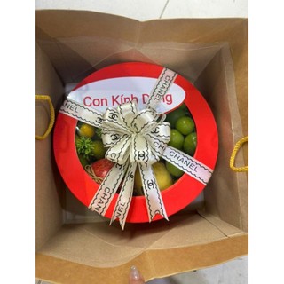 [ HOẢ TỐC ] [ JENNY FRUIT ] Hộp quà tặng trái cây tặng kèm nơ và túi xách