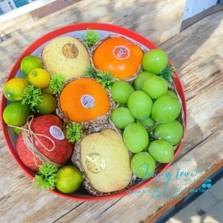 [ HOẢ TỐC ] [ JENNY FRUIT ] Hộp quà tặng trái cây tặng kèm nơ và túi xách
