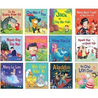 Truyện tranh - Trọn bộ 12 Cuốn Truyện Cổ Tích Kinh Điển - ndbooks