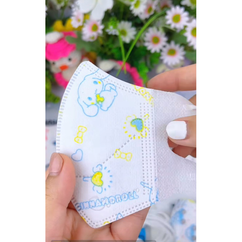 [ Mua 100 tặng 10 cái ] Khẩu trang trẻ em 5D TAKI cho bé từ 3-8 tuổi