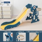 Cầu trượt xích đu khủng long máng dài gấp gọn kèm ném vòng và bóng rổ BBT Global CT-200 — ảnh 4
