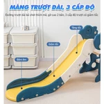 Cầu trượt xích đu khủng long máng dài gấp gọn kèm ném vòng và bóng rổ BBT Global CT-200 — ảnh 5