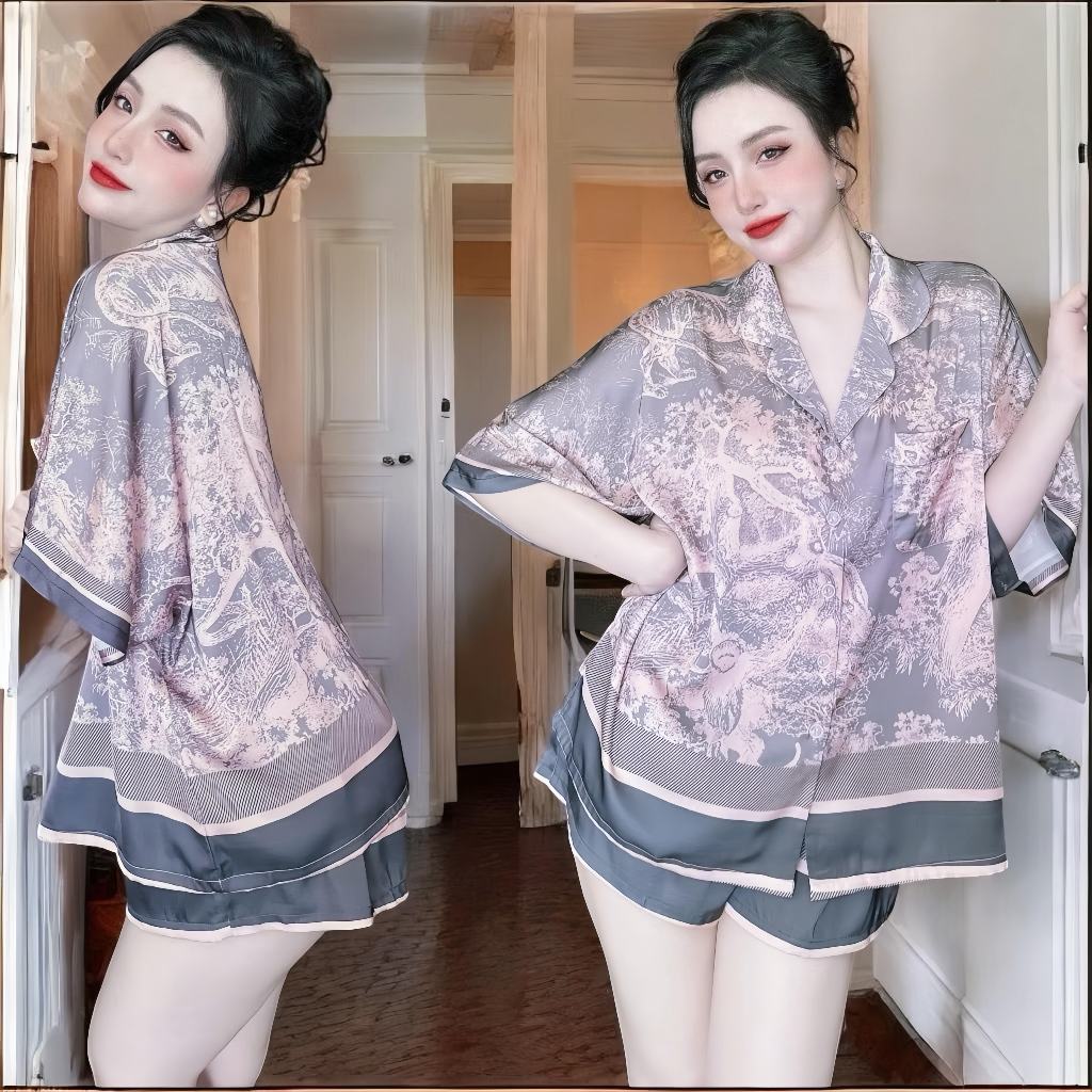 Ảnh Bộ Đồ Ngủ Pijama Form Cánh Dơi Lụa Latin Có Túi Áo Cao Cấp P15 1