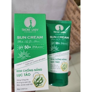 Kem Chống Nắng Lục Tảo Tren Lady 80ml .Sun Cream SPF 50+/PA+++.