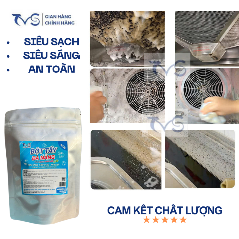 Ảnh Bột tẩy đa năng TVS -500Gam siêu tiết kiệm, dùng cho mọi vật liệu 4