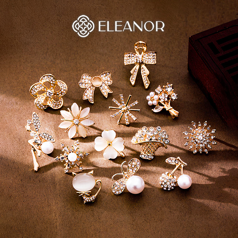 Ghim cài áo nam nữ Eleanor Accessories đa dạng kiểu dáng trâm cài áo mini phụ kiện thời trang 7670