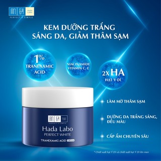 Kem dưỡng trắng Hada Labo Perfect White Tranexamic Acid Cream 50g
