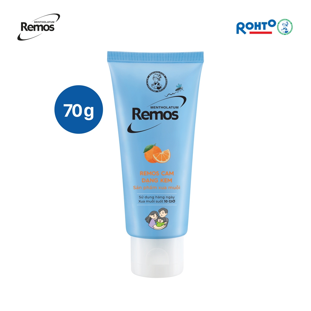 Ảnh Kem chống muỗi Rohto Metholatum Remos Hương Cam 70g 2
