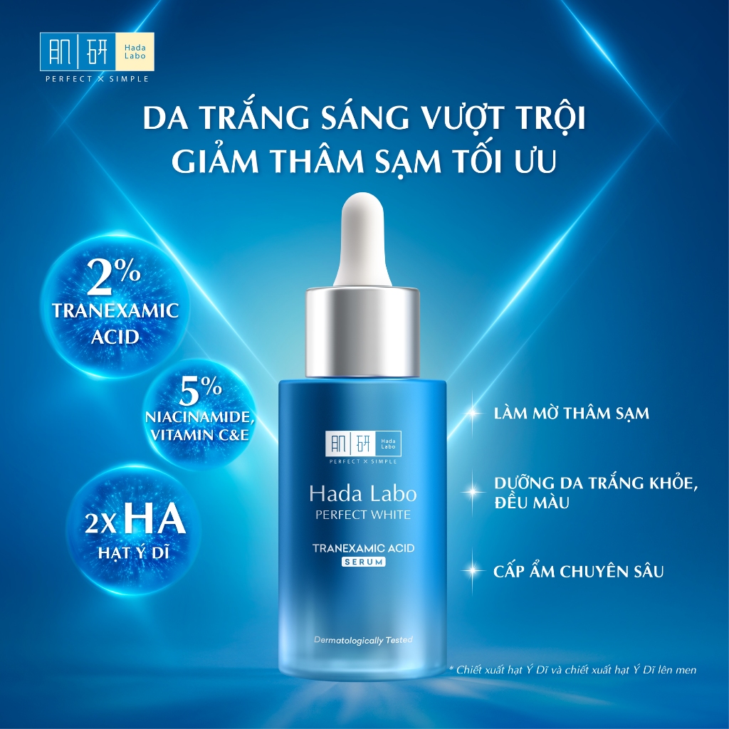 Ảnh Serum dưỡng trắng da tối ưu Hada Labo Perfect White Tranexamic Acid Serum 30ml 2
