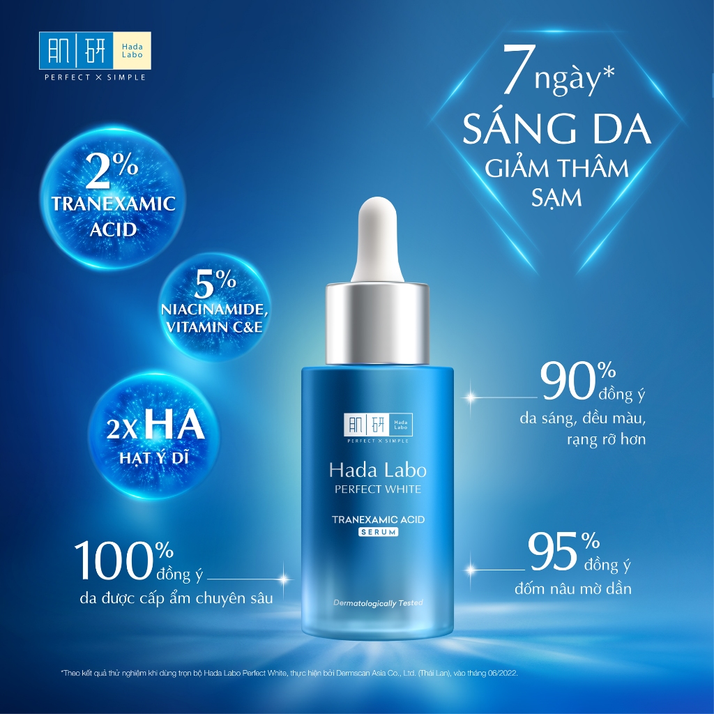 Ảnh Serum dưỡng trắng da tối ưu Hada Labo Perfect White Tranexamic Acid Serum 30ml 3