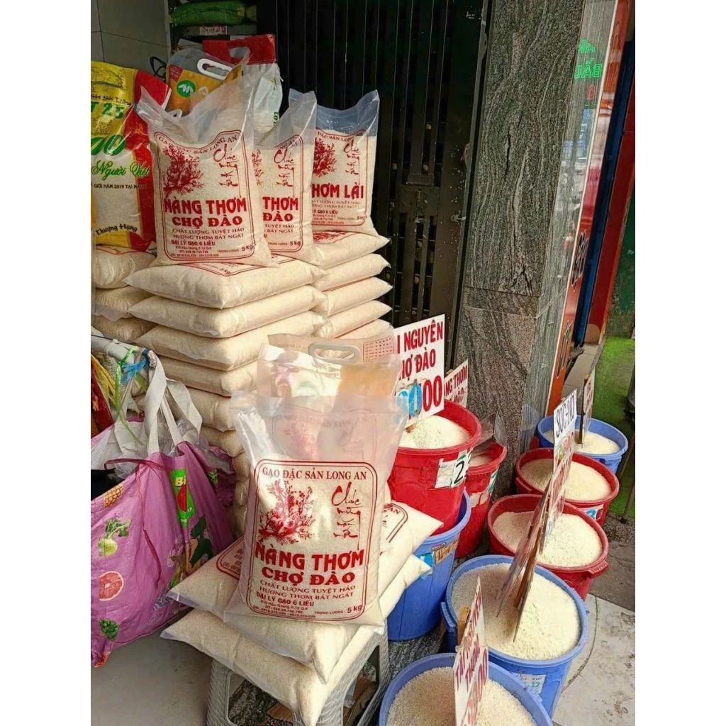 Túi 5kg - GẠO NÀNG THƠM chính gốc Chợ Đào - Dẻo vừa, mềm , thơm nhẹ
