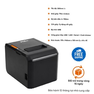 [Chính hãng] MÁY IN NHIỆT iPOS iTP86 - Kết nối qua cổng Lan + USB in cả PC/ laptop - FREESHIP!