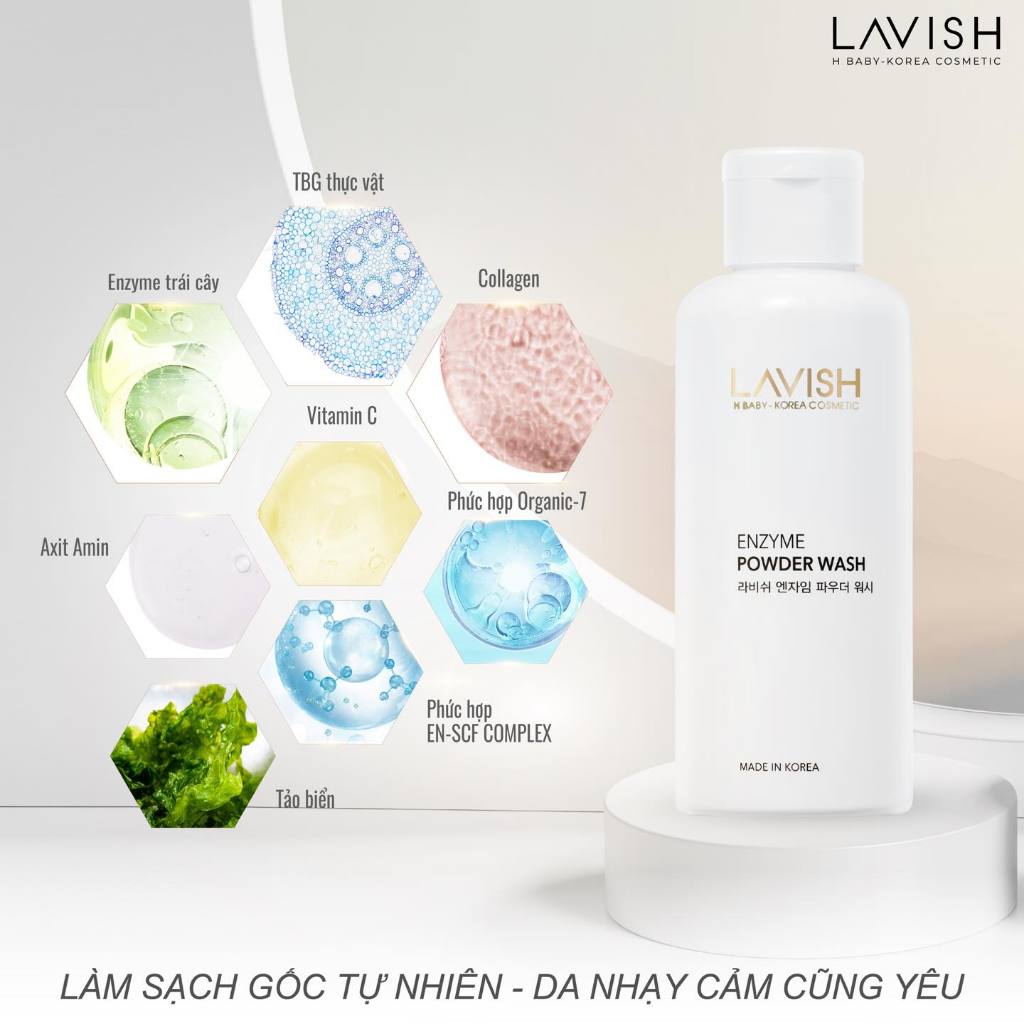 Ảnh Bột Phấn Rửa Mặt Lavish Enzyme Powder 4