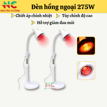 Đèn hồng ngoại Trị Liệu 275W | Đèn hồng ngoại giảm béo, tắm trắng cho Spa, TMV