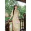 Áo dài Lục Khuê - Áo dài ôm tay A chất lụa 2M10.2409BF, áo dài cách tân thiết kế bởi JM Dress Design